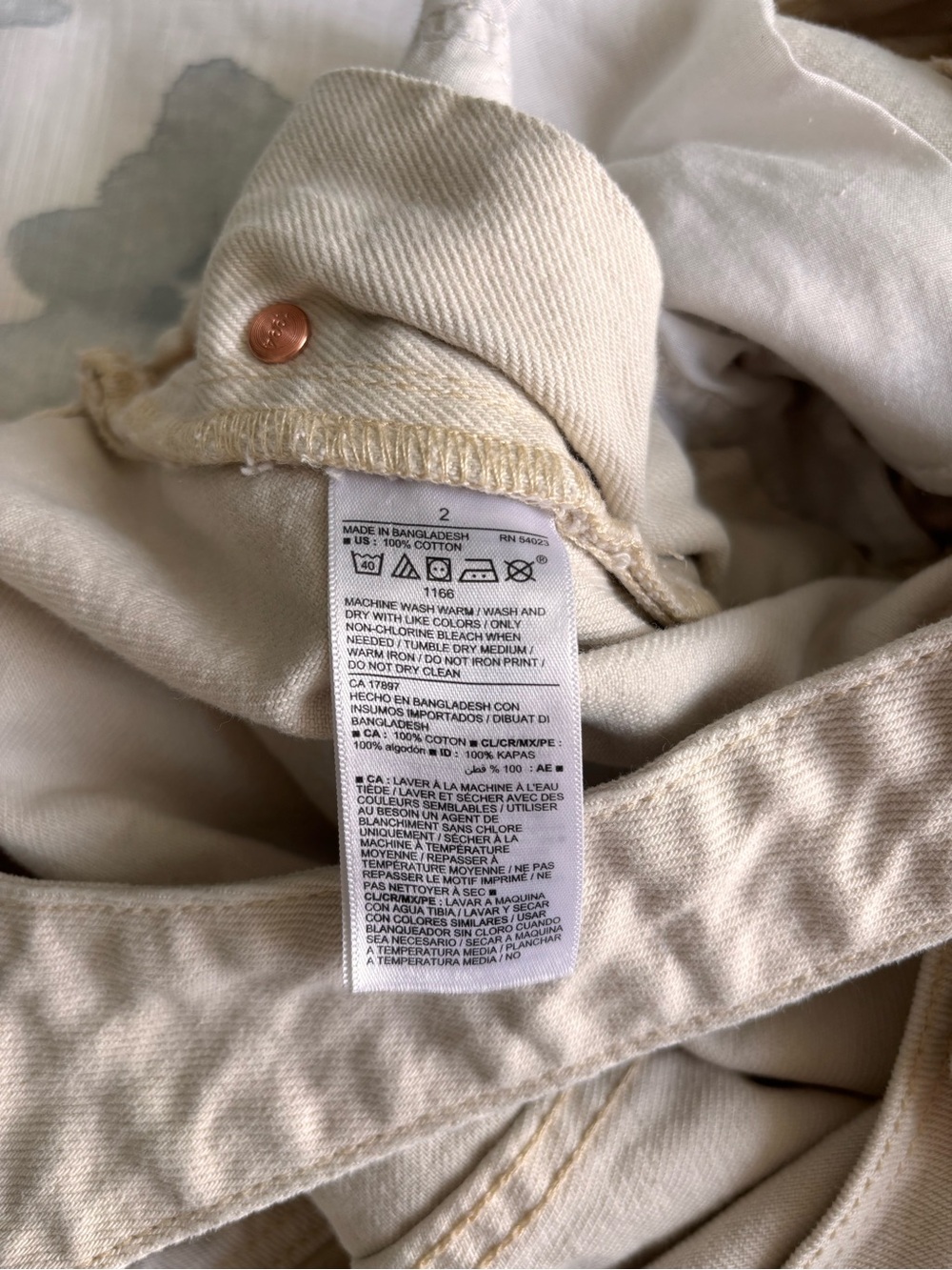Old Navy Cream Denim Overalls 🤍 - Picture 8 of 8